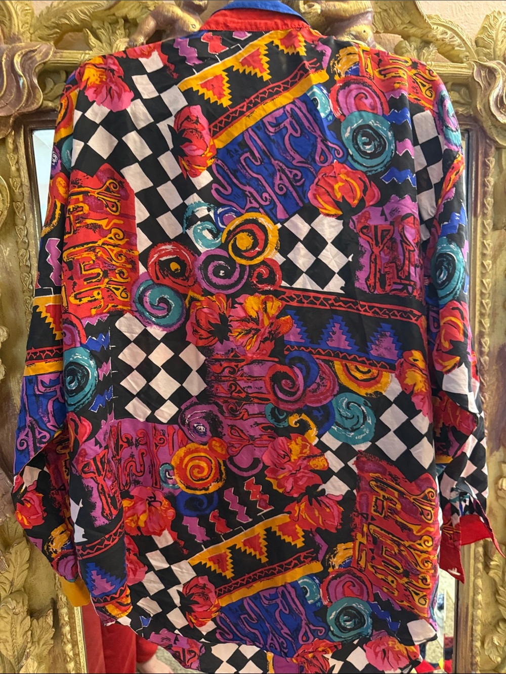 Vintage Carole Little Sport Oversized Silk Blouse - Picture 6 of 6